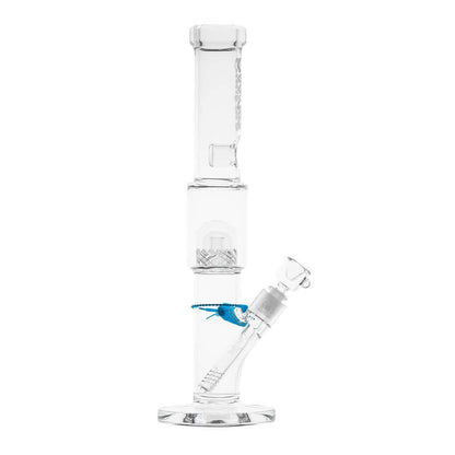 Cookies 2 Da Dome Straight water pipe, 17" tall, borosilicate glass, dome perc for high flow filtration.