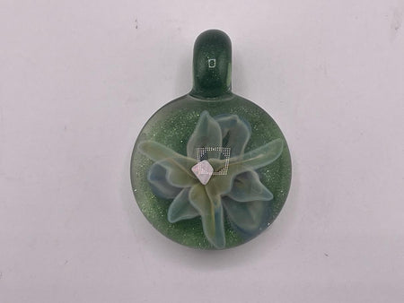Danny W Glass Pendat - Encased Opal