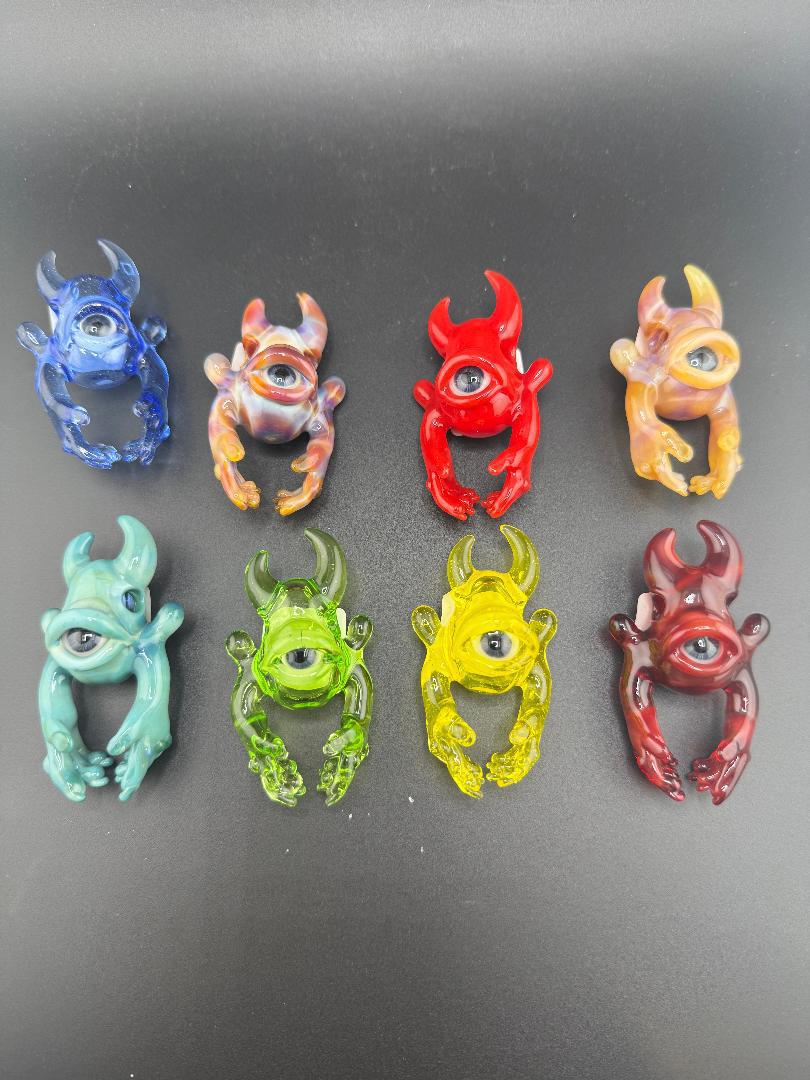 Jarvis Glass Full Body Warrior Pendant