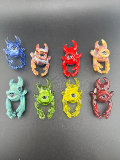 Jarvis Glass Full Body Warrior Pendant