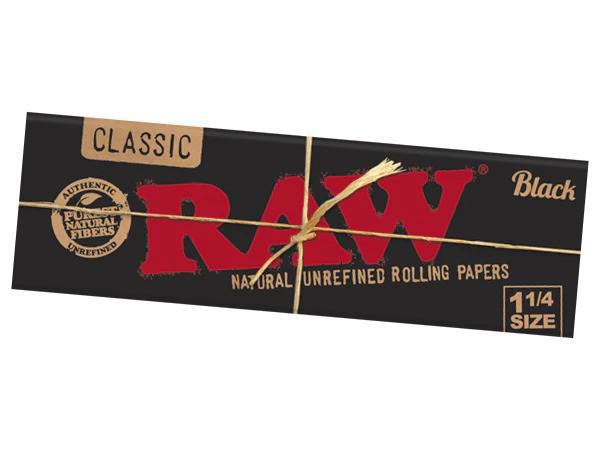 RAW Rolling Papers Papers 1 1/4 Black Classic