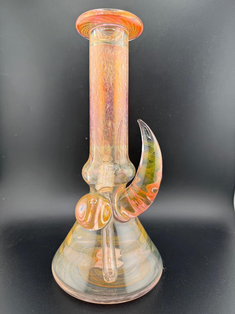 Brando Glass Heavy Fumed Beaker w/ Cold Worked Bowl 14mm 90°