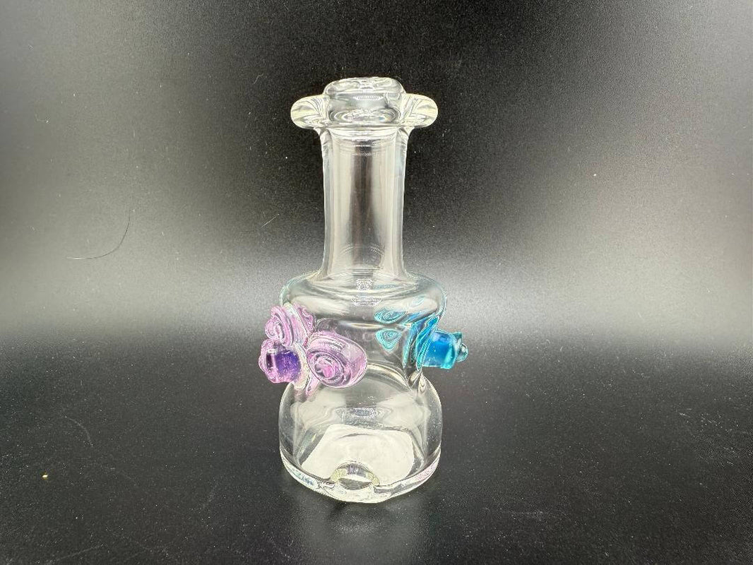 Brando Glass Carta Glass Replacement Dry Top with colorful accents for enhanced e-rig performance and filtration.