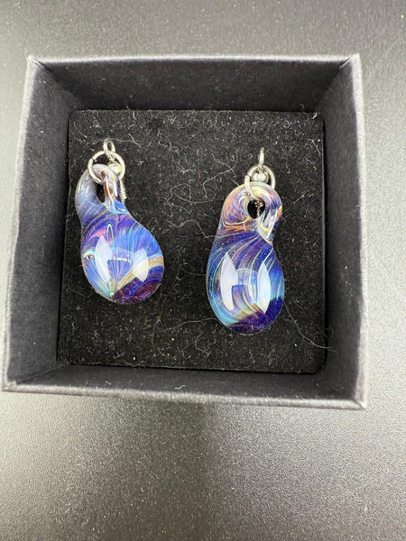 Filla John Glass Colored Dangly Earrings
