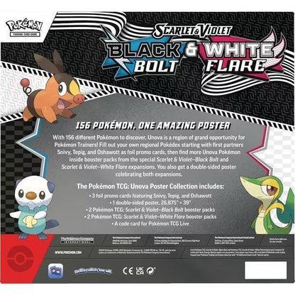 Pokémon TCG: Black Bolt & White Flare – Unova Poster Collection