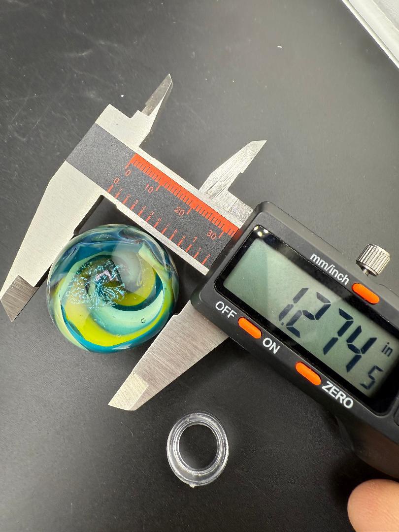 Mop Head Glass Marble - Space Vortex 1.2" - 1.5"