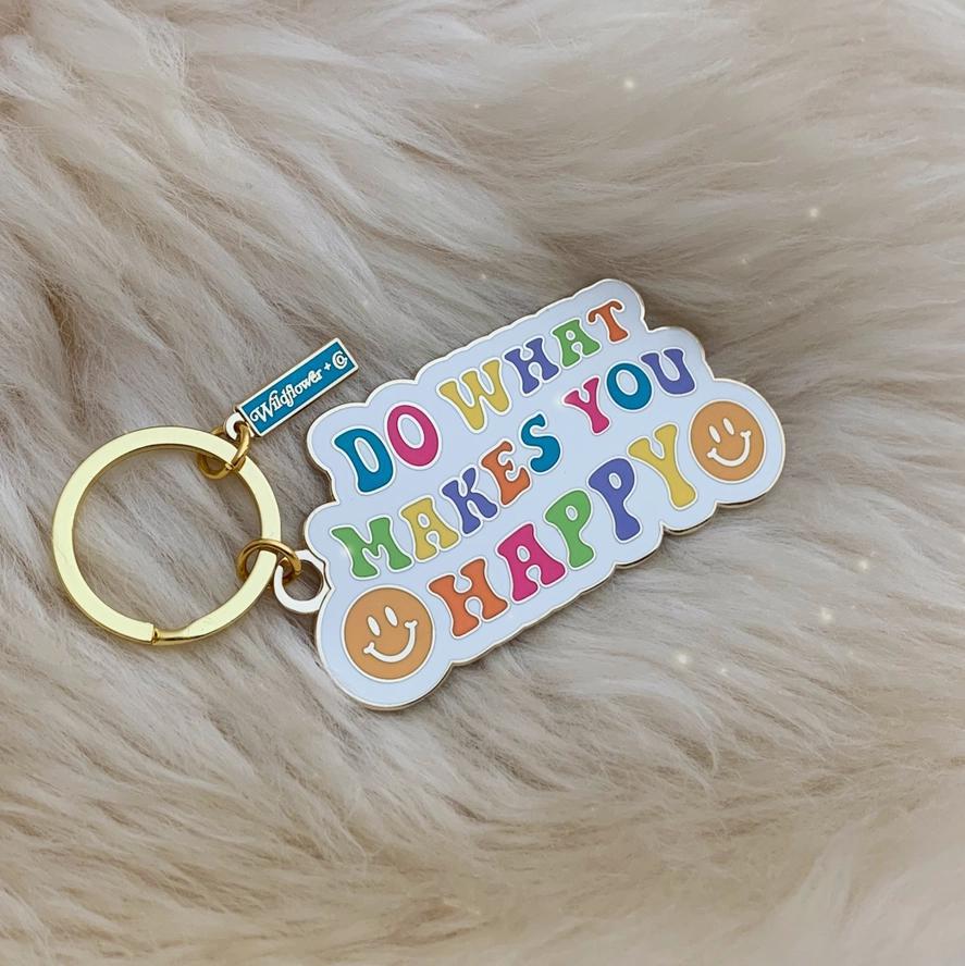 Wildflower Co. Do What Makes You Happy Keychain