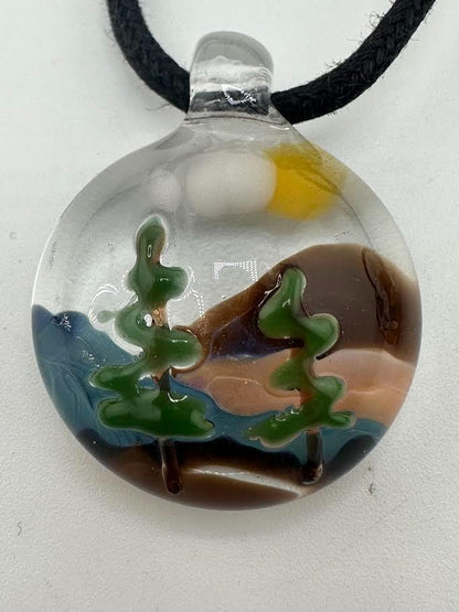 Crondo Glass Pendant - Scenic Scene