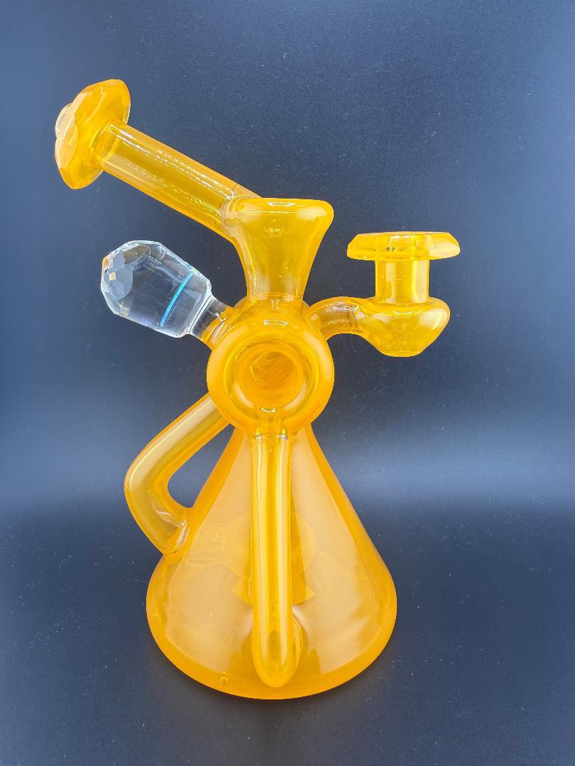 Bowman Glass V5 Double Dumper Orange