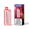 Lost Mary MT15000 Turbo disposable vape in Dr. Cherry flavor with smooth mode packaging and warning label.