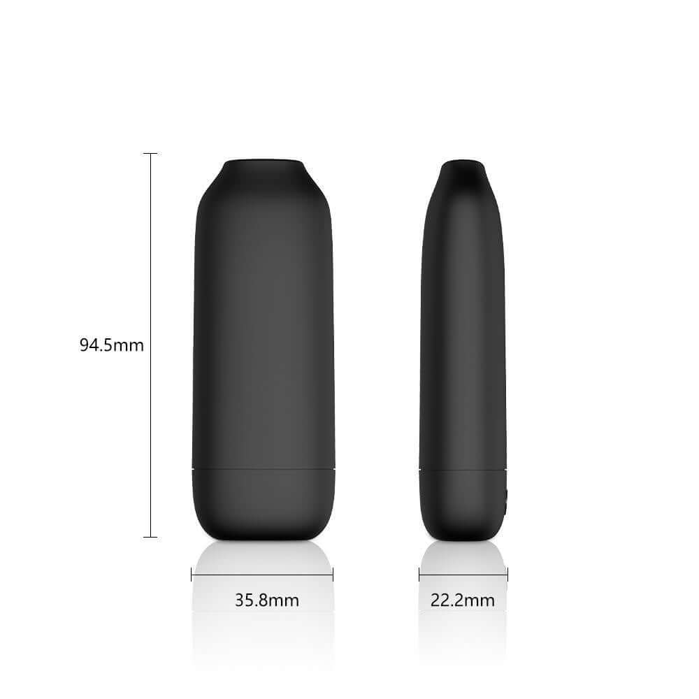 Cloak V2 vape dimensions showing height, width, and sleek black design for a powerful vaping experience.