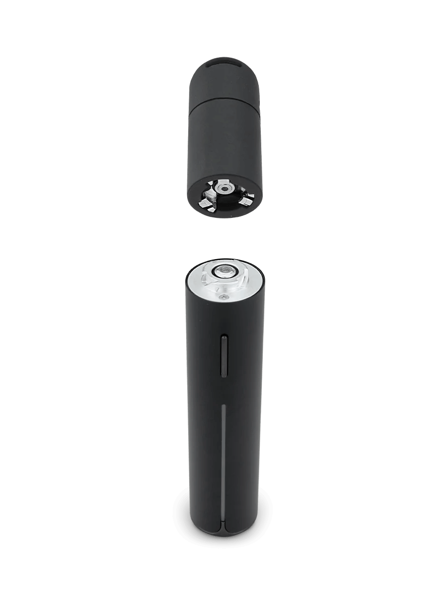 Puffco Pivot Mobile Vaporizer in sleek black design for a premium dabbing experience on the go.