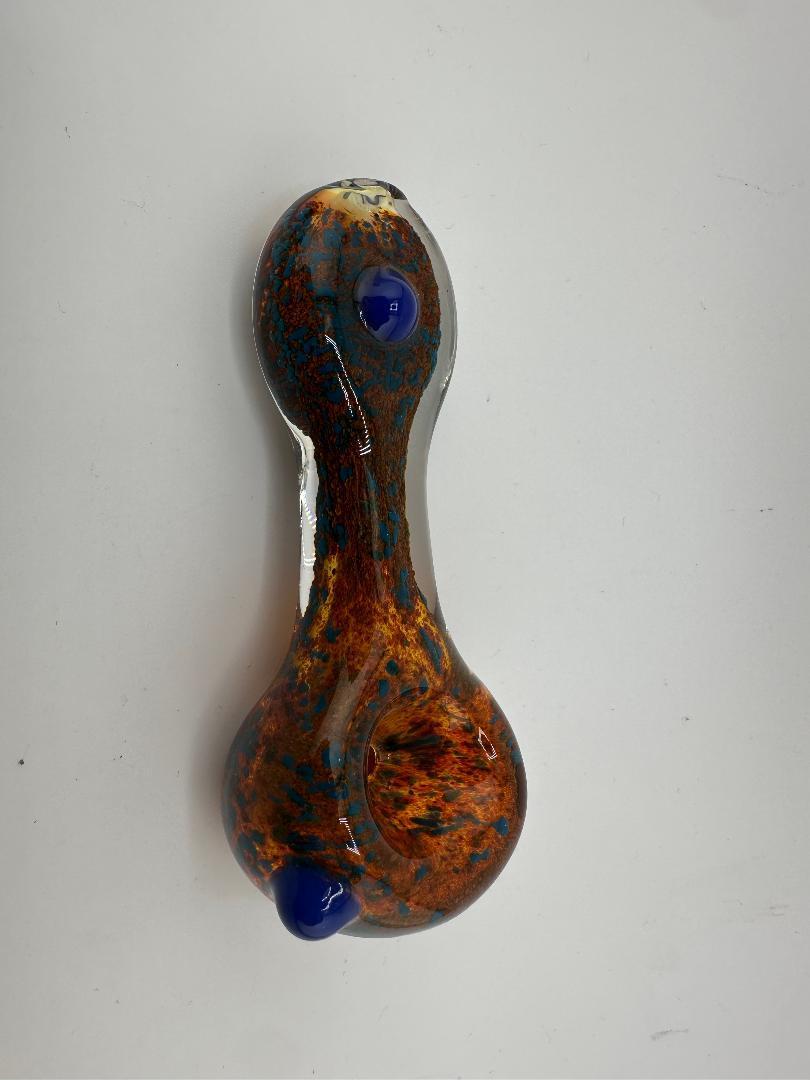 Highgrade Glass Dry Pipe  - Frit Colored