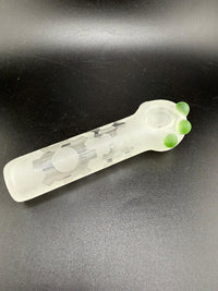 Danny W Glass Etched Hand Pipe / Spoon - Gear