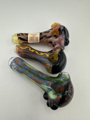 Phranq Glass Dry Pipe - Fully Worked Squiggle