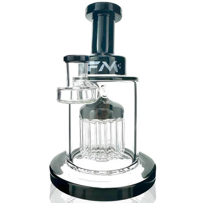 AFM Glass 8 Arm Tree Perc Rig TX544, featuring a diffused fixed stem design for smooth hits.