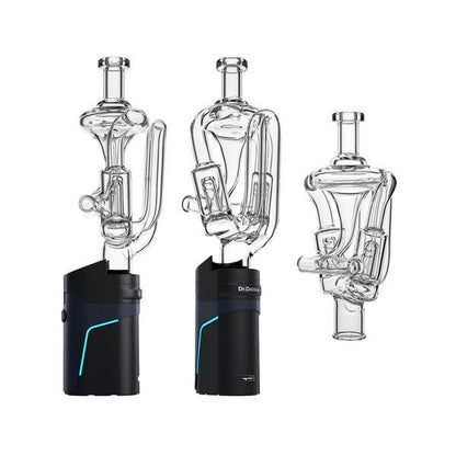 CaliBear Glass Dr. Dabber Ghost² Glass Mouthpiece - Dual Jet Recycler