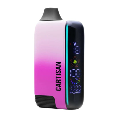 Veil Bar Pro EVO vaporizer in pink gradient with digital display, compatible with 510 tanks and built-in 1000mAh battery.