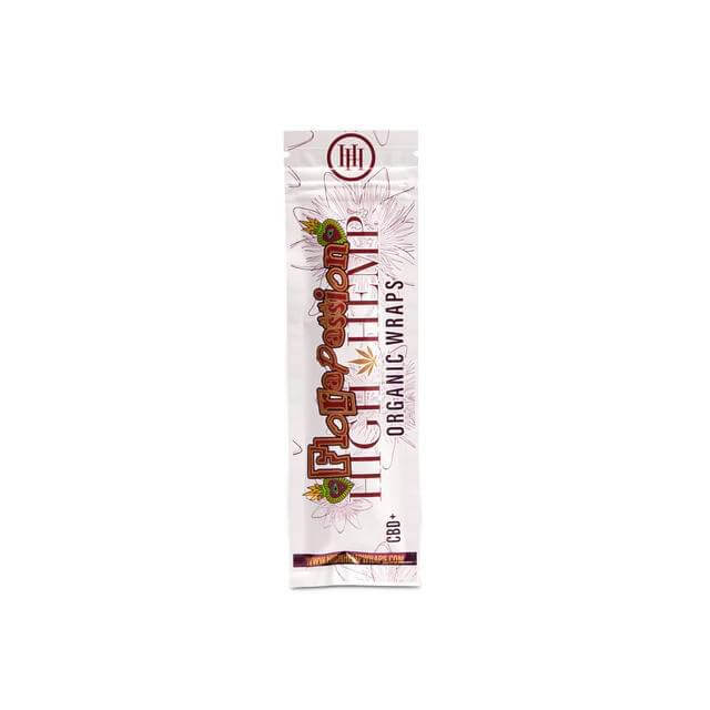 High Hemp Organic Wraps 2pc package showcasing tobacco-free, herbal smoking wraps in vibrant packaging for a premium experience.