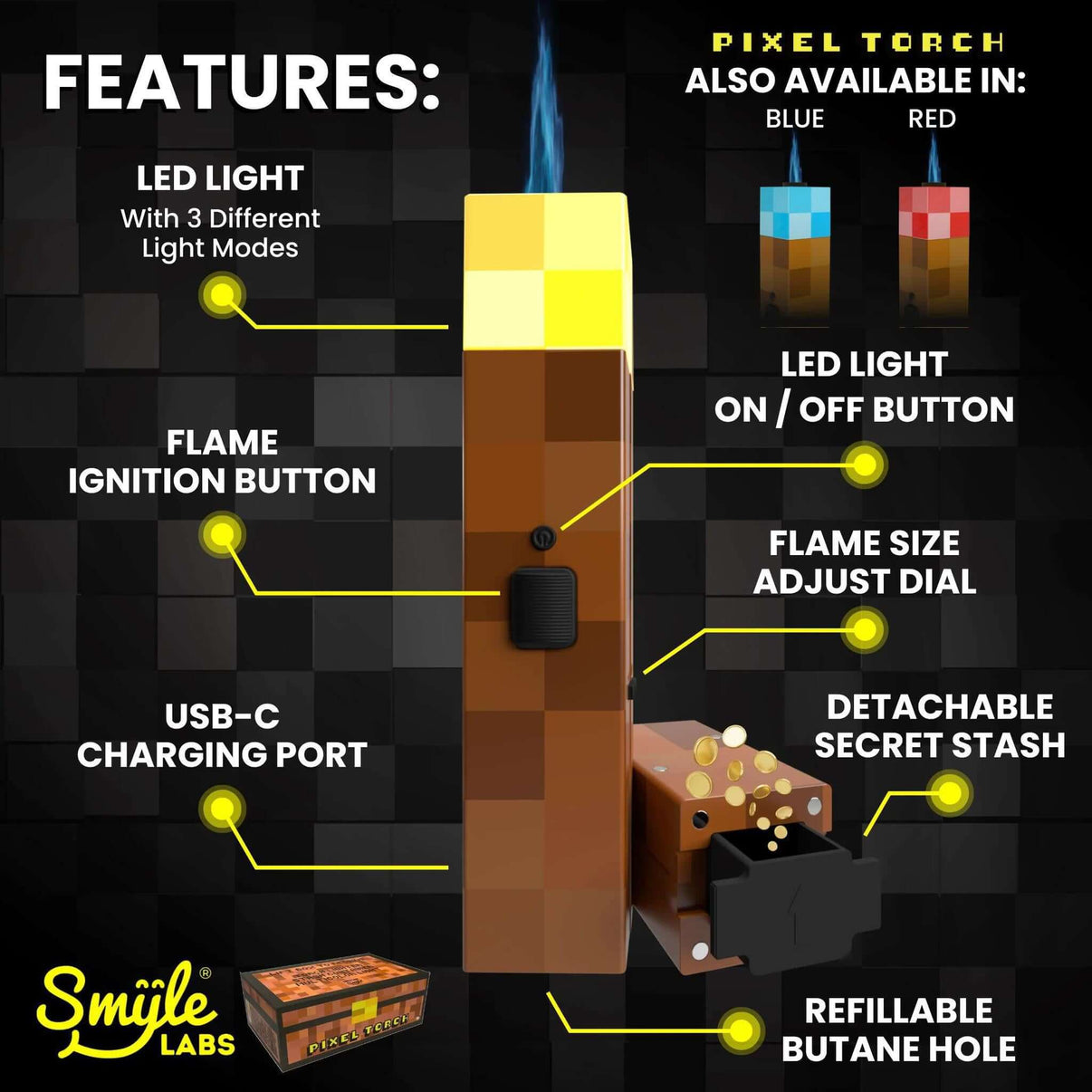 Smyle Labs Pixel Butane Torch | Torches | Smyle