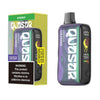 Quasar OS25000 vape device alongside its colorful packaging, featuring nicotine warning label and modern design.