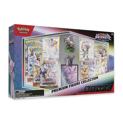 Pokémon TCG Prismatic Evolutions Premium Figure Collection - Espeon ex & Umbreon ex | 11 Booster Packs