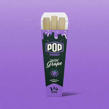 Pop Cones 1 1/4 Unbleached Cones