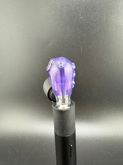 Paulson Pieces Puffco Pivot Glass Replacement Top W/ Auto Spinning Pearl Feature - Purple Side Shooter Larger