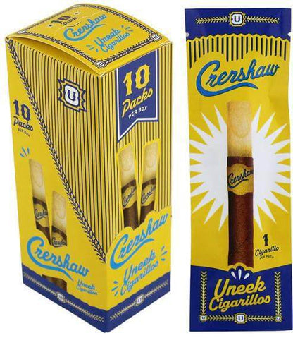 Crenshaw Uneek Cigarillos pack featuring 10 premium cigarillos designed for a rich smoking experience.