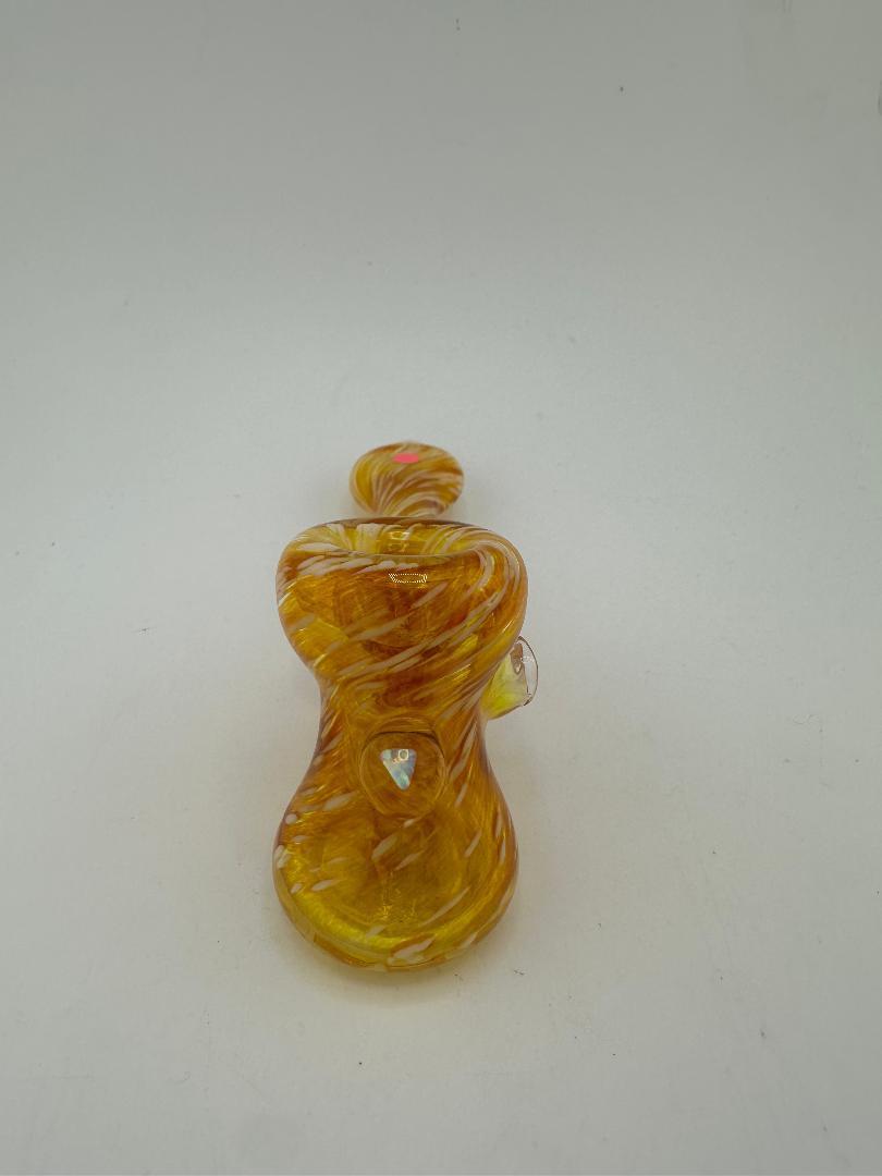 Mank Glass Dry Pipe - Full Color Hammer w/ Opal Attachments