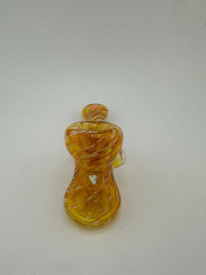 Mank Glass Dry Pipe - Full Color Hammer w/ Opal Attachments