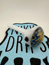 Filla John Glass Hand Pipe - Full Color with Wigwag Cap