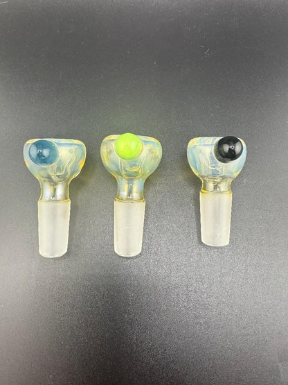Highgrade Glass Single Color Fumed 14mm Bowl piece