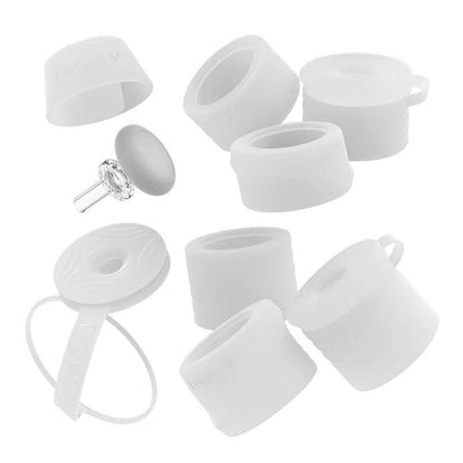 Focus V Carta Swivel and Silicone Accessory Kit featuring silicone components and a glass stem for enhanced performance.