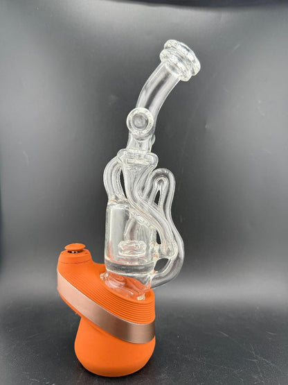 Domer Glass Puffco Peak Glass Attatchment - Double recycler