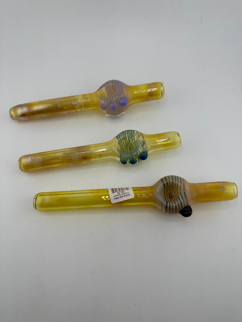 HighGrade Glass Dry Pipe - Fumed Straight Shooter