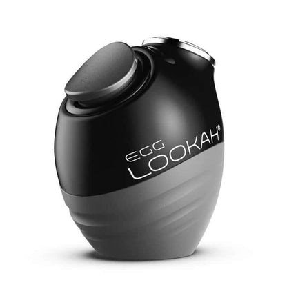 Lookah Egg 510 Thread battery in black and grey color, compact design with silicone body and adjustable voltage settings.