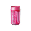 iSpure BuddyCan Bubbler - portable pink water pipe resembling a beverage can for discreet smoking.
