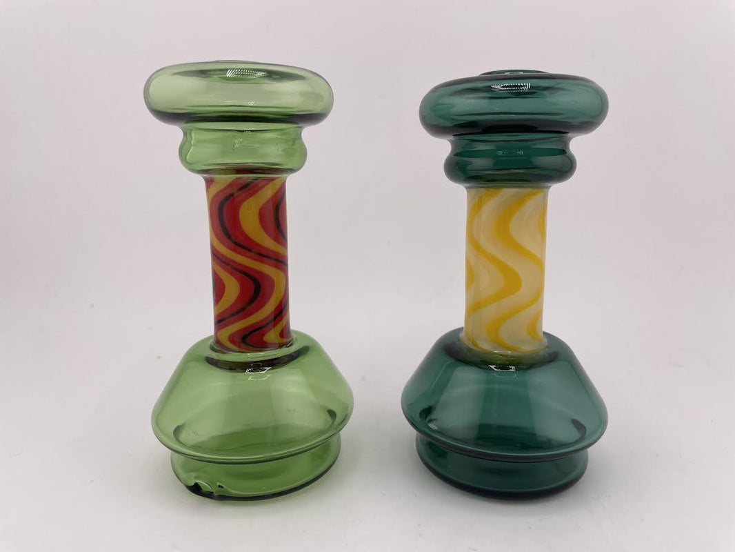 SirEEL Puffco Peak Glass Top -  Wig Wag Dry Top