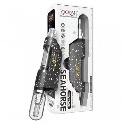 LOOKAH Seahorse Pro Plus electric nectar collector dab pen in packaging, showcasing its sleek design and portability.