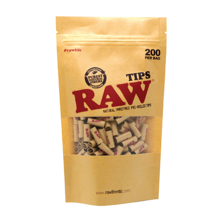 RAW Tips - Pre Rolled Tips Bag 200ct
