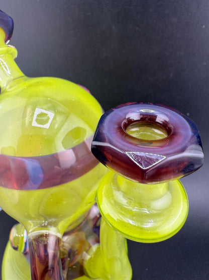 Creep Glass Faceted Totem Bird 10mm 90°