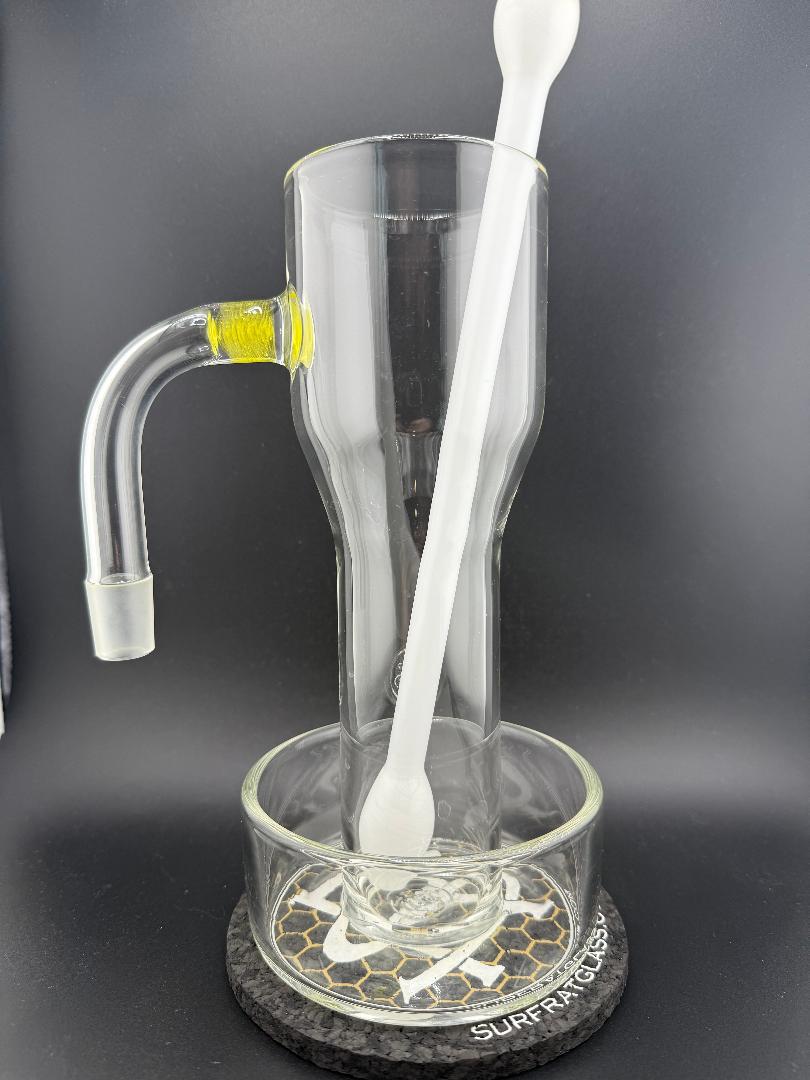 SurfRat Glass Quartz Terp Slurper Mug With Q Tip Straw