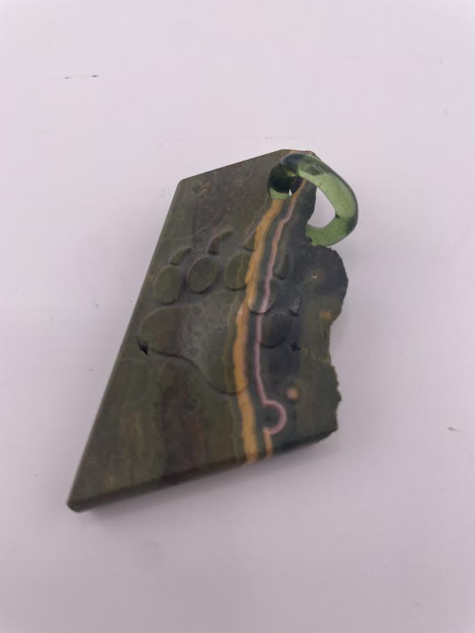 Brando Glass Pendant - Stone Blasted
