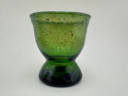 Paulson Pieces Green Glass Whiskey Cup / Shot Glass – Handcrafted Glass Art