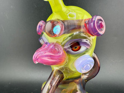 Creep Glass Faceted Totem Bird 10mm 90°