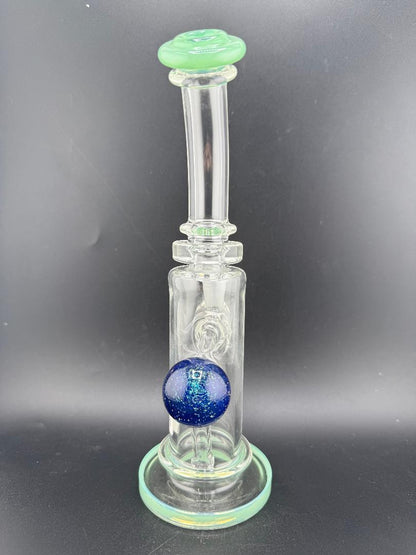 Crondo Glass Banger Hanger w/ Green Lip Wrap 14mm 90°