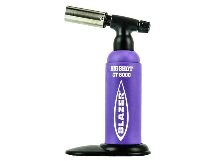 Blazer Big Shot GT8000 Butane Torch in purple, showcasing its precision and powerful design for versatile applications.