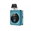 Vaporesso XROS 4 Nano vape device with 1.3" TFT color screen and adjustable airflow in blue.