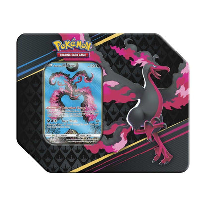 Pokémon TCG Crown Zenith Tin - Galarian Moltres | 5 Booster Packs | Full-Art Foil Promo